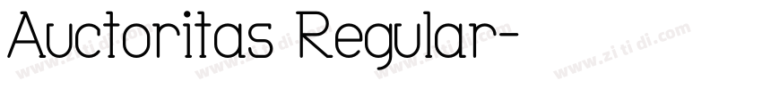 Auctoritas Regular字体转换